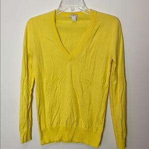 JCrew Factory Yellow Light Weight Sweater